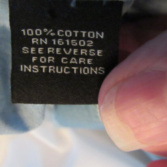 J. Peterman Blue Button Down Size XXL 100% Cotton Dual-Pocket EUC - Picture 7 of 8